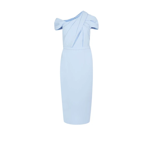 Safiyaa Dania Pale Blue Midi Dress92172 nobg