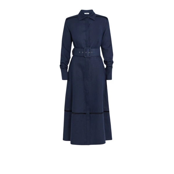 Safiyaa Fauna Navy Midi Dress13358 nobg