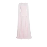 Safiyaa Gloria Pale Pink Long Dress50421 nobg