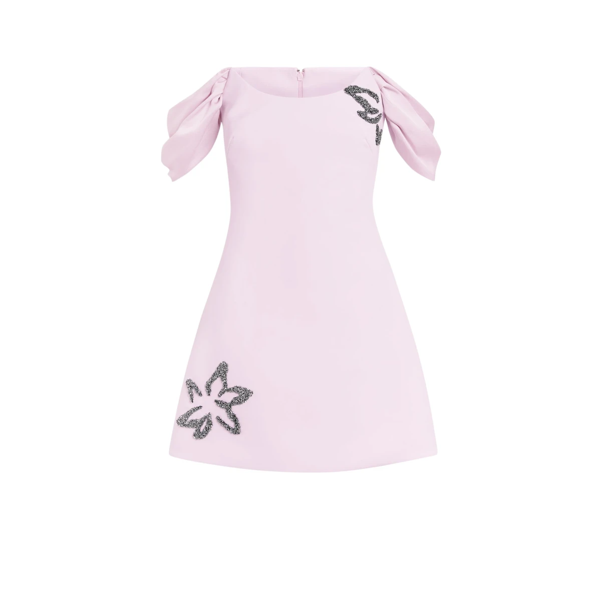 Safiyaa Ixia Lilac Snow Short Dress35407 nobg