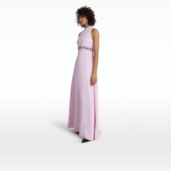 Safiyaa Joulia Lilac Snow Gown, view 5