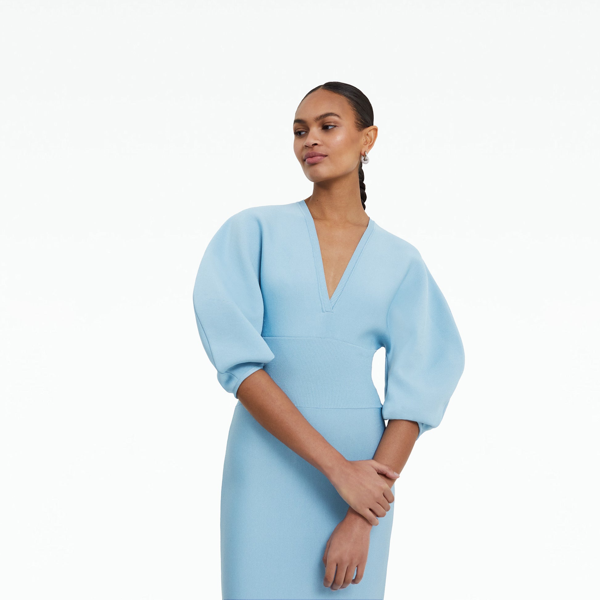 loght blue dress Light Color:Bahama Blue Length:Mini Glamorous Black Sequin And