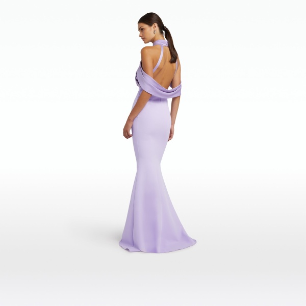 Safiyaa Louella Verbena Long Dress, view 3