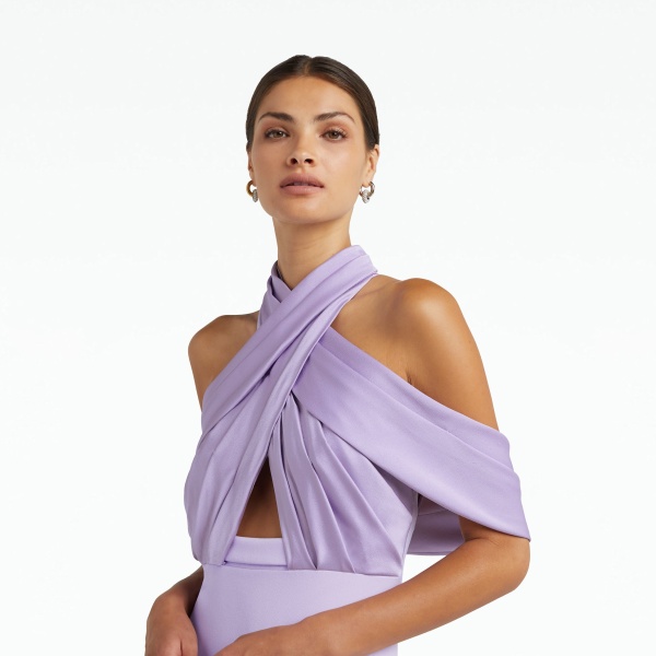 Safiyaa Louella Verbena Long Dress, view 4