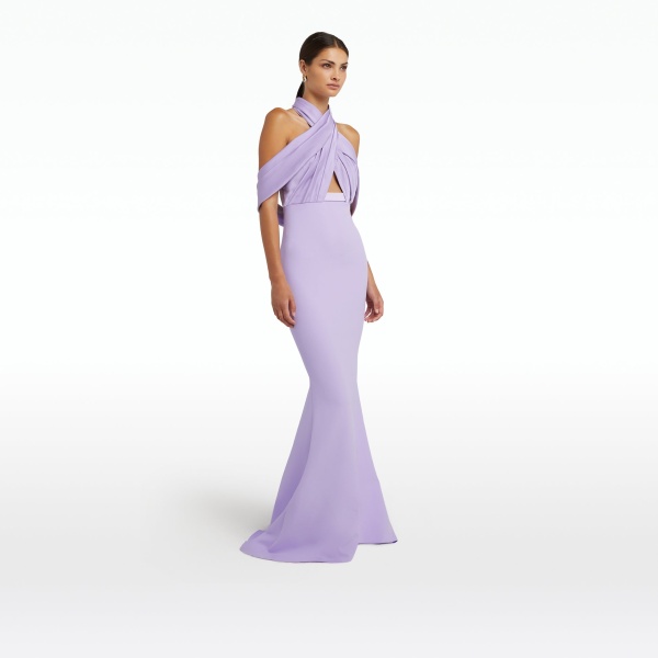 Safiyaa Louella Verbena Long Dress, view 5
