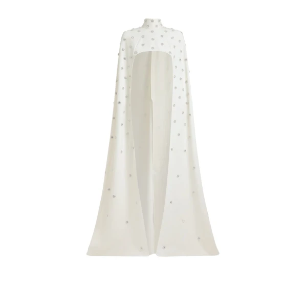 Safiyaa Manore Ivory Harness With Soshin Long Dress58445 nobg