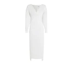 Safiyaa Margaux Ivory Cotton Midi Dress89868 nobg