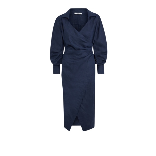 Safiyaa Oriana Navy Midi Dress64567 nobg