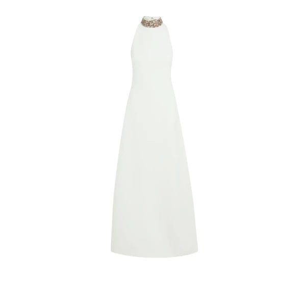 Safiyaa Priscilla Ivory Long Dress42801 nobg