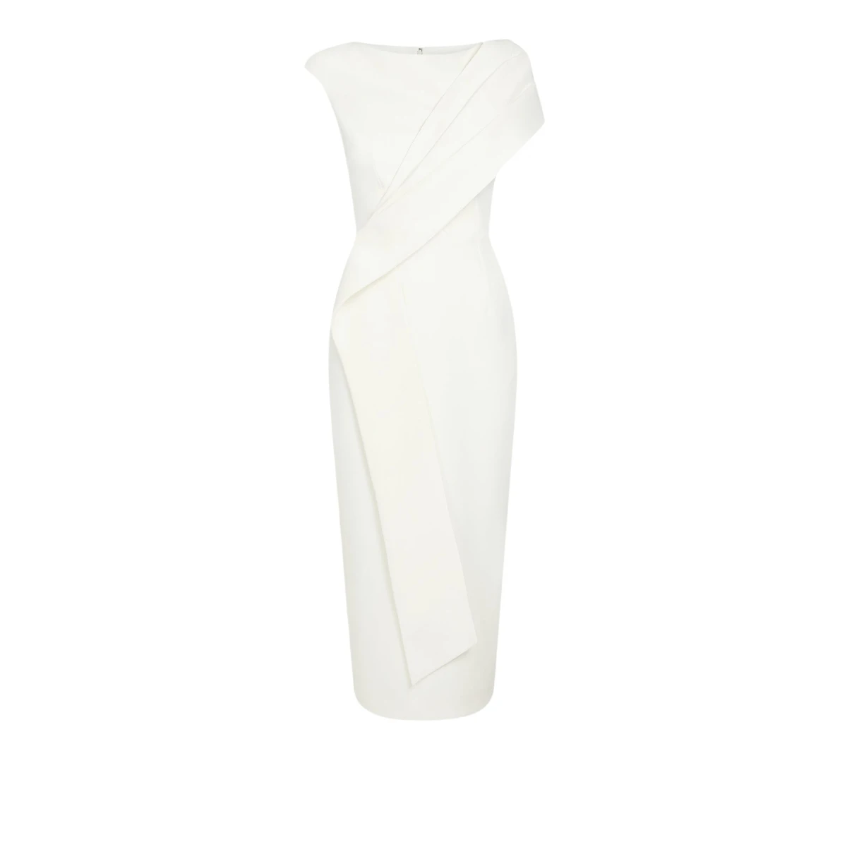 Safiyaa Regina Ivory Midi Dress60165 nobg