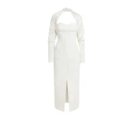 Safiyaa Romane Ivory Midi Dress24608 nobg