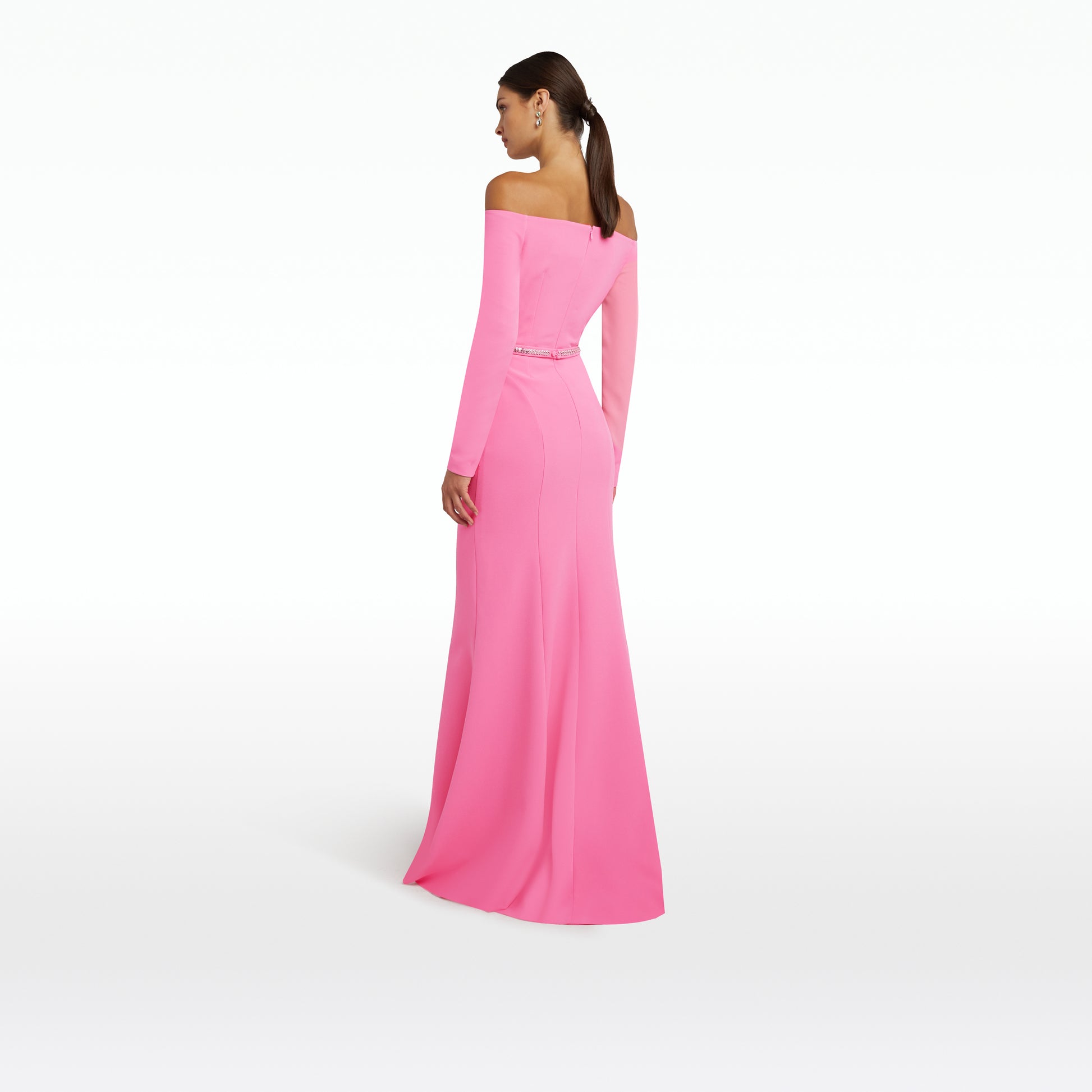 送料関税込【SAFIYAA】Rory Aurora Long Dress Safiyaa Rory Aurora Long Dress With Embroidered Belt