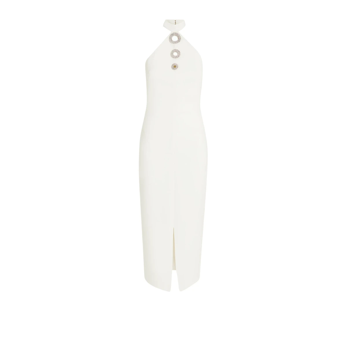 Safiyaa Zeanep Ivory Midi Dress50793 nobg