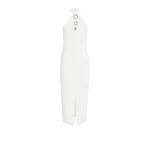 Safiyaa Zeanep Ivory Midi Dress50793 nobg