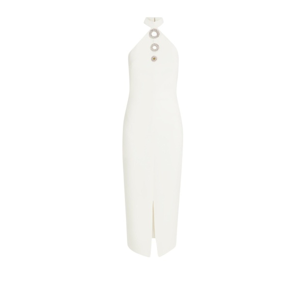 Safiyaa Zeanep Ivory Midi Dress50793 nobg