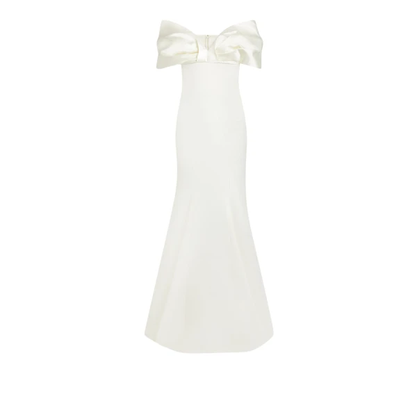 Safiyaa Zelda Ivory Long Dress37413 nobg