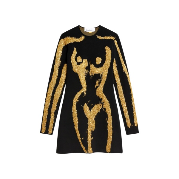 Schiaparelli Beaded Trompe LOeil Dress51967 nobg