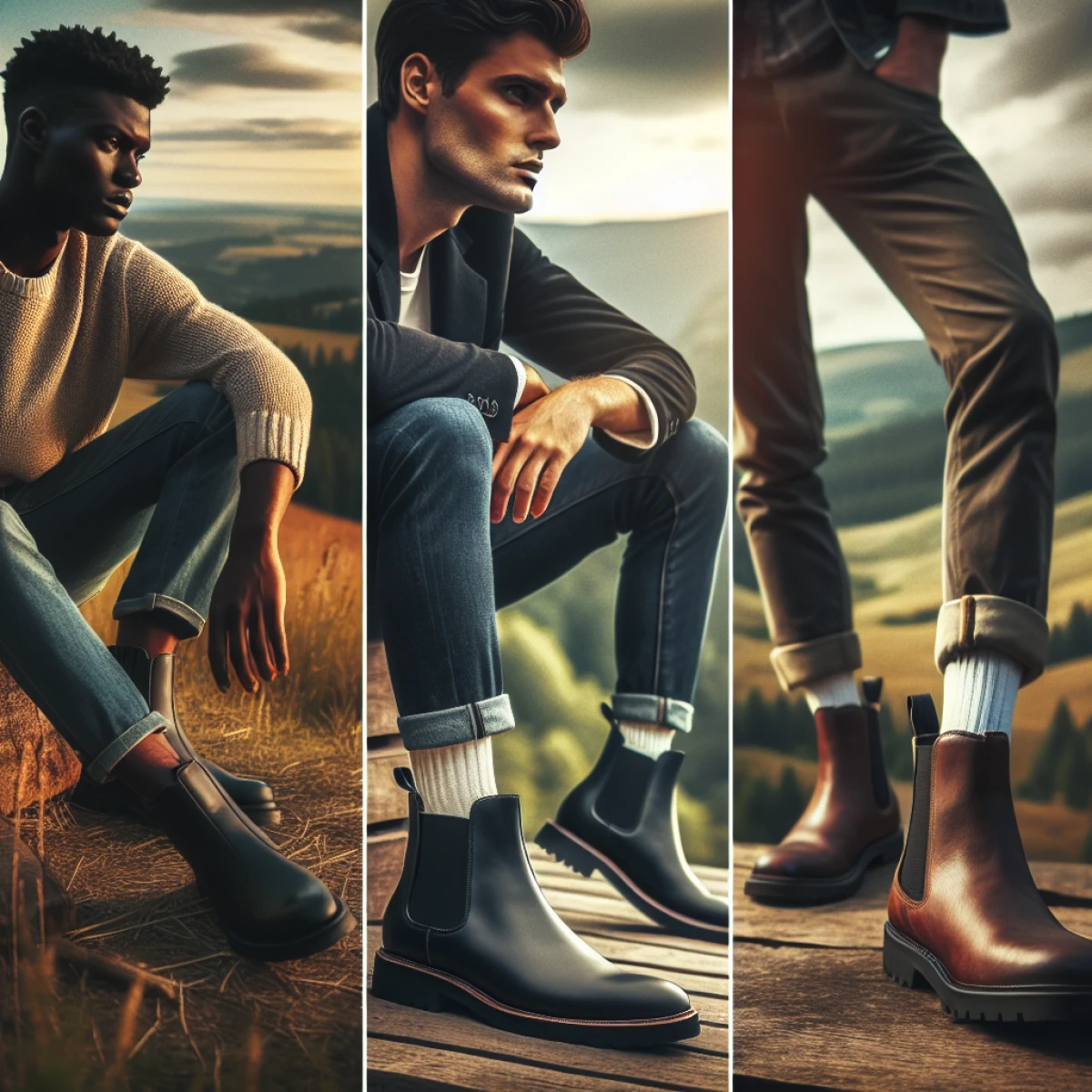 how do men wear chelsea boots