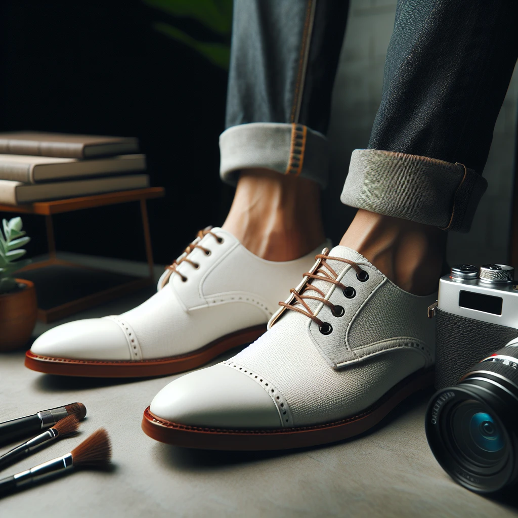 how to wear white shoes men