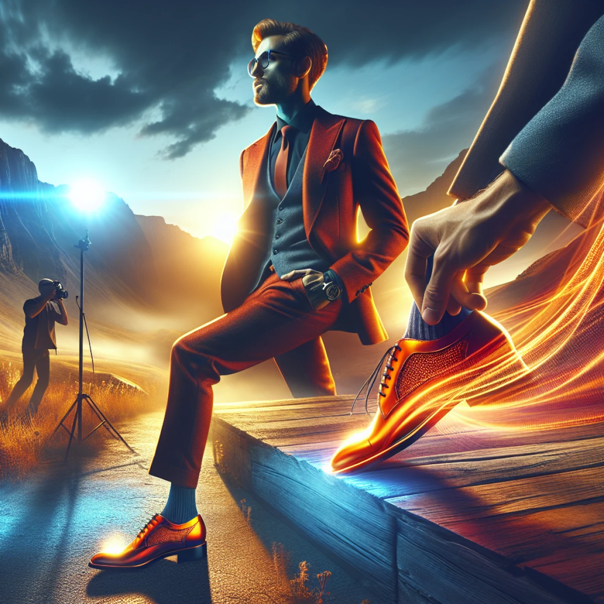 how to style orange shoes men