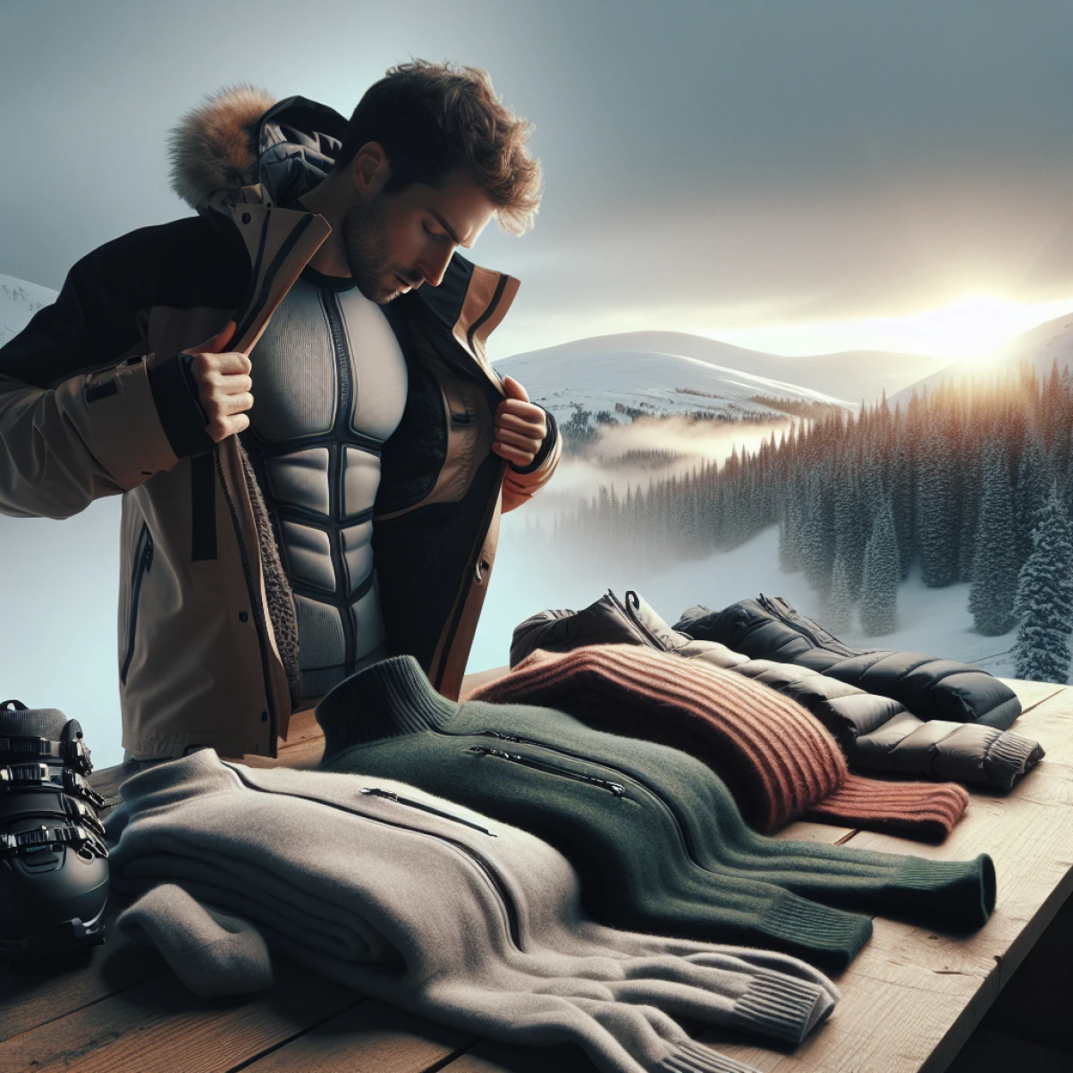 what to wear under a ski jacket