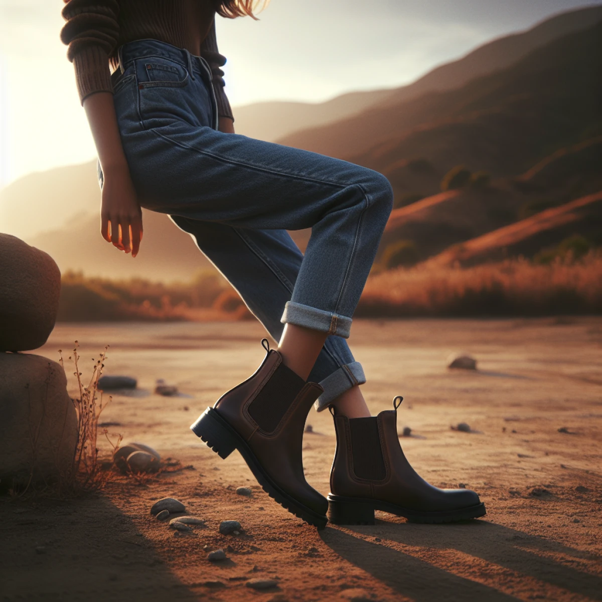 how to wear women chelsea boots with jeans