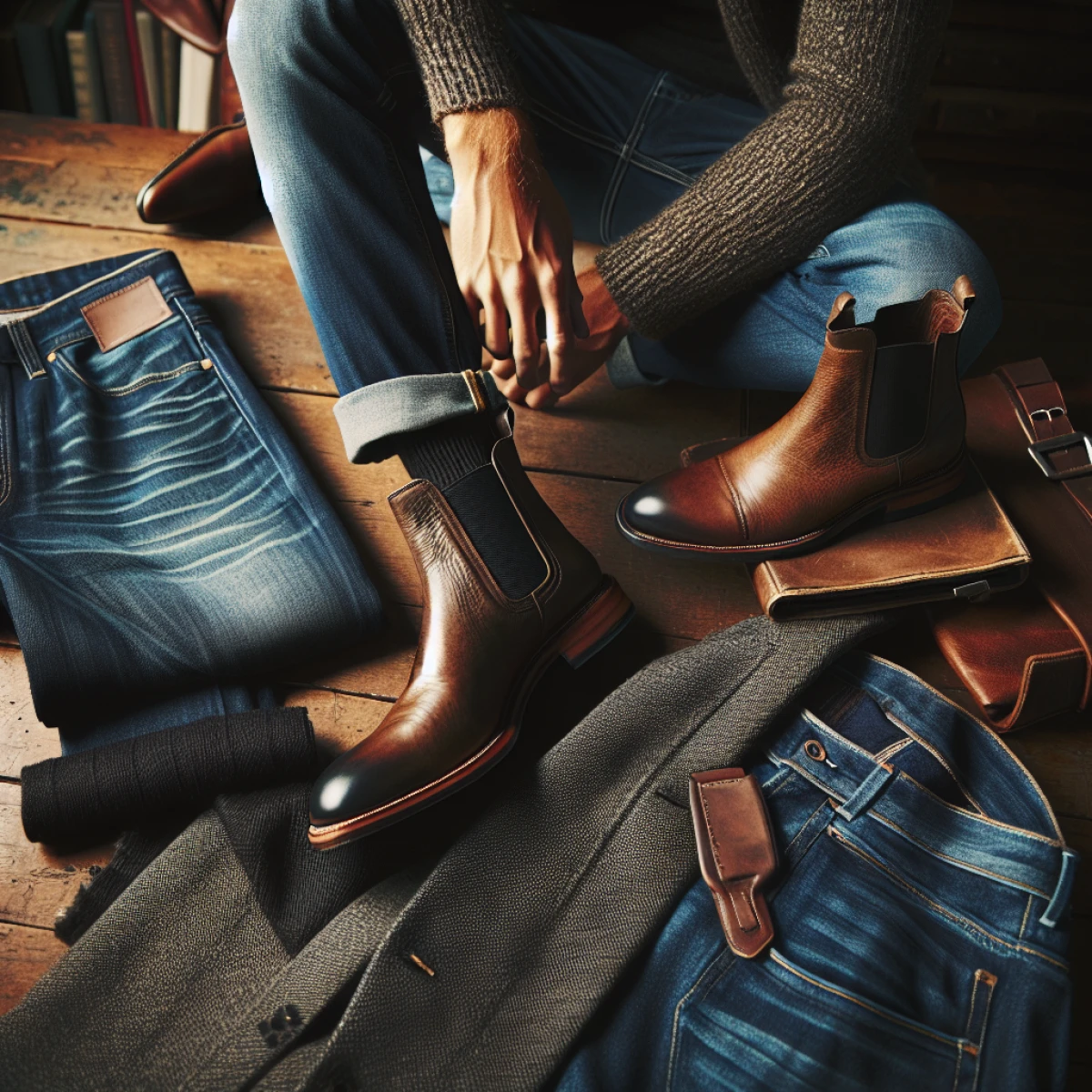 how to wear jeans with chelsea boots men