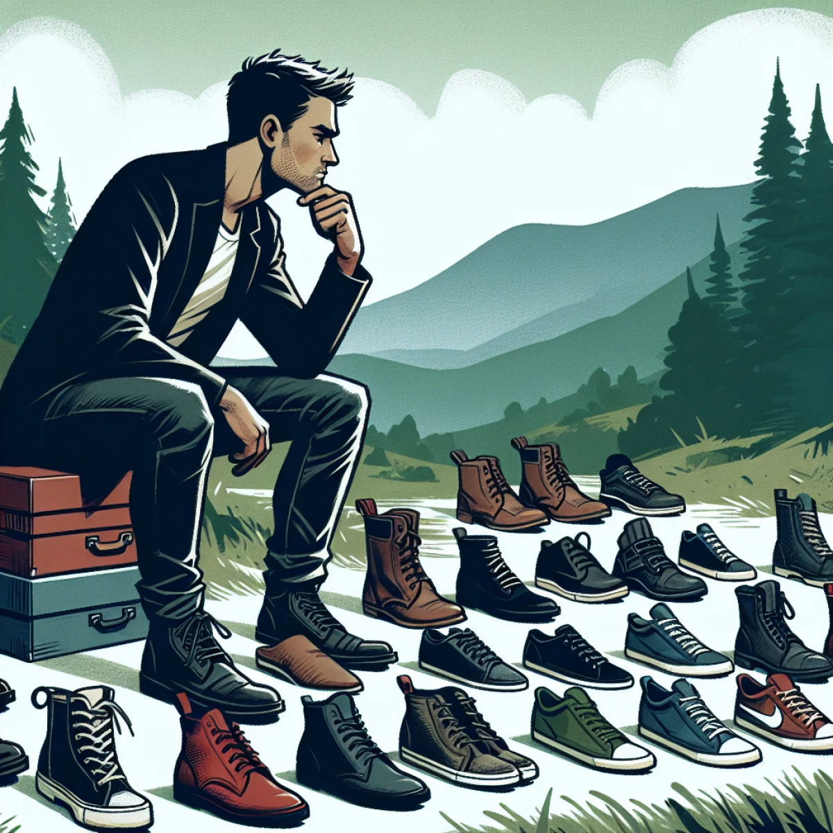 what shoes to wear with black jeans men