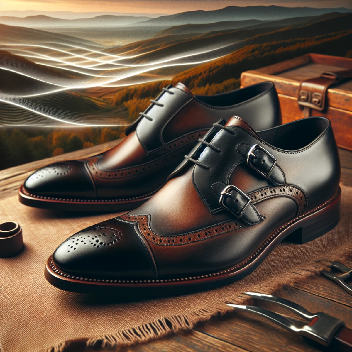 how to wear double monk shoes dark brown