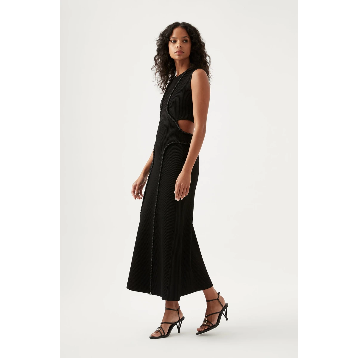 Arp Cut Out Knit Midi Dress