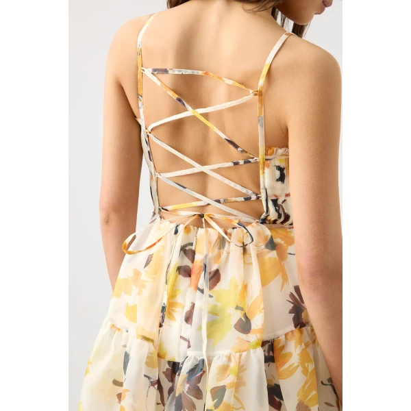 Botanica Cross Back Midi Dress