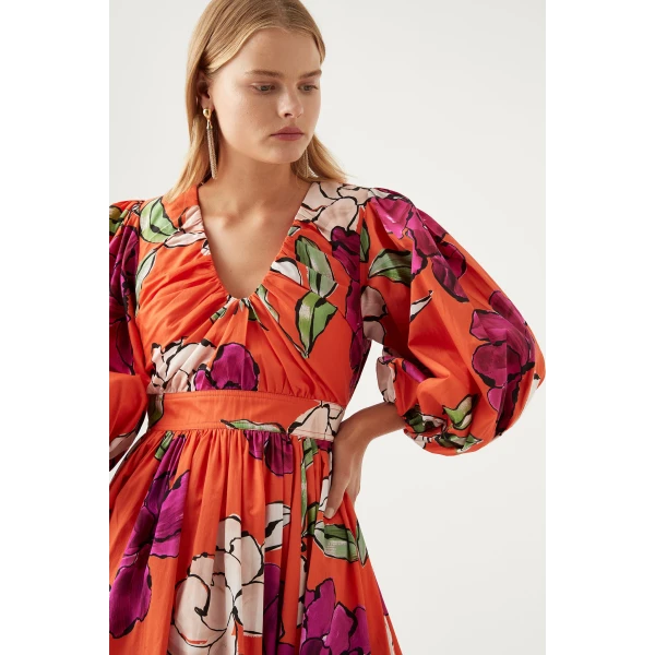 Marlene Floral Midi Dress