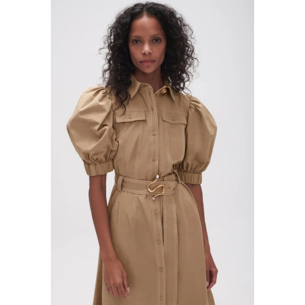 Woodland Utility Midi Dress