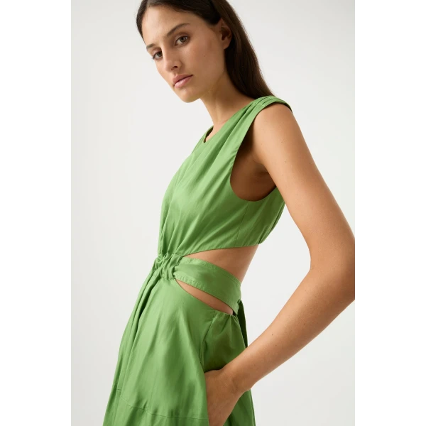 Zorina Tie Midi Dress