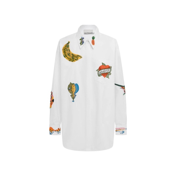 Alemais Clam Embroidered Shirt