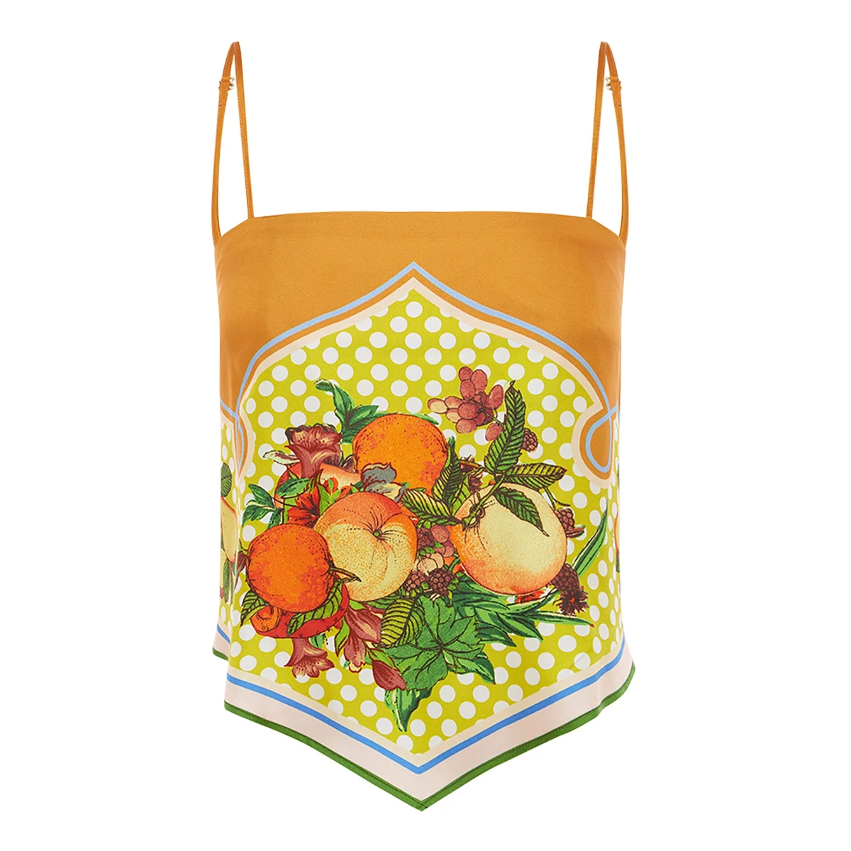 Alemais Lemonis Printed Silk Twill Scarf Top
