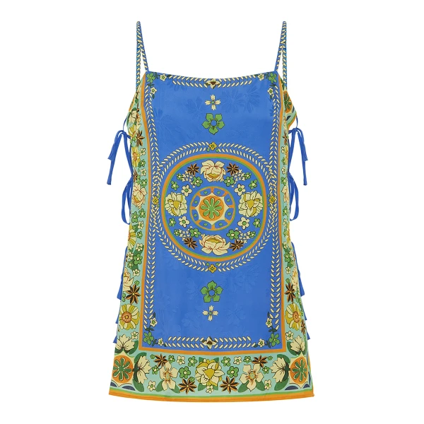 Alemais Linda Printed-Jacquard Top