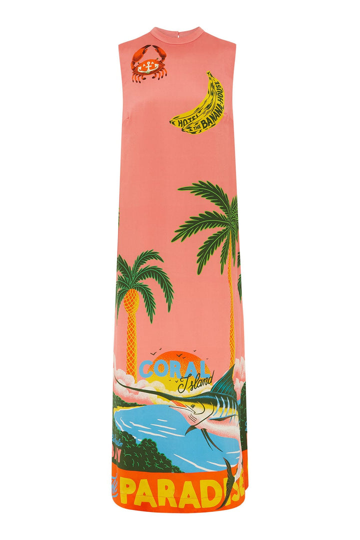 Alemais Paradiso Silk Midi Dress