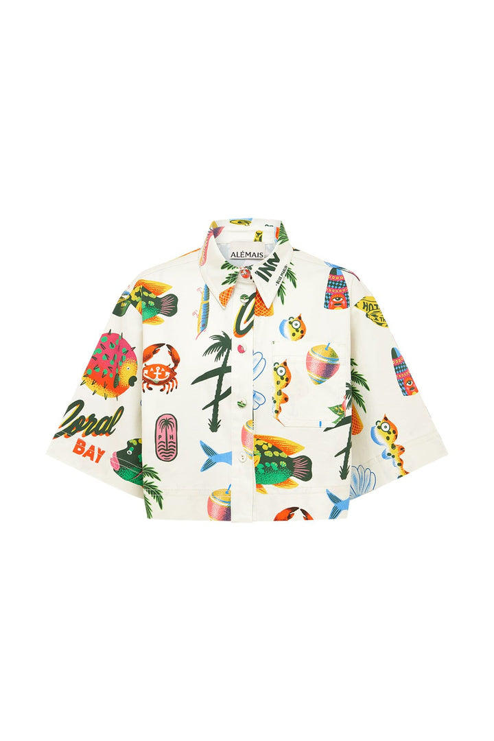 Alemais Samaki Crop Shirt