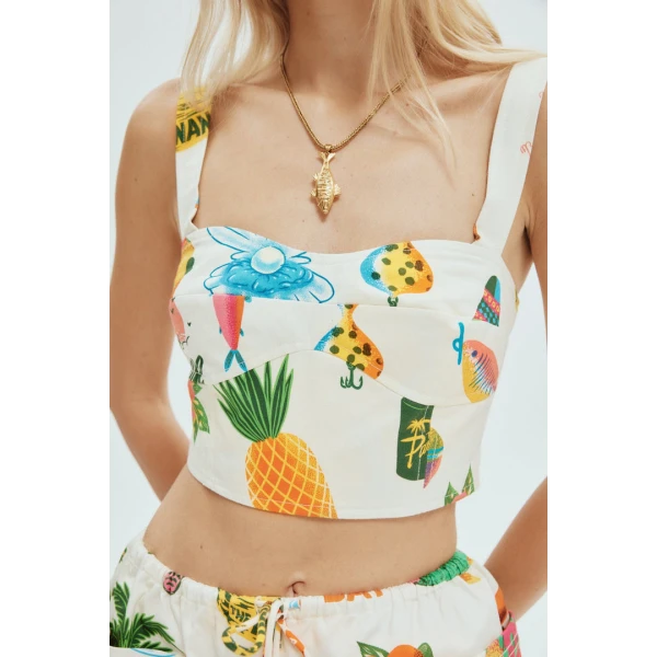 Alemais Samaki Crop Top