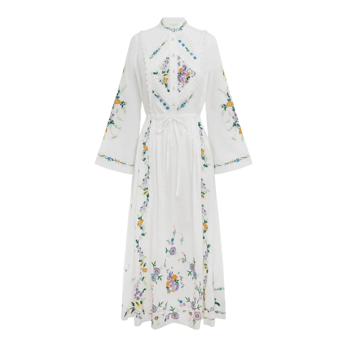 Alemais Willa Embroidered Shirtdress