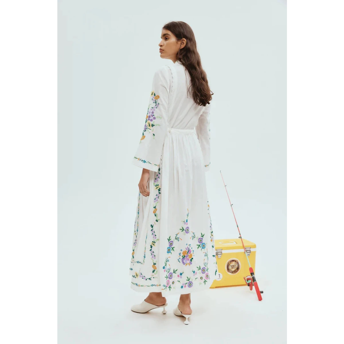 Alemais Willa Embroidered Shirtdress