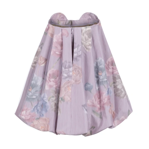 Alexandra Pijut Cloud Dress In Lilac Floral Taffeta