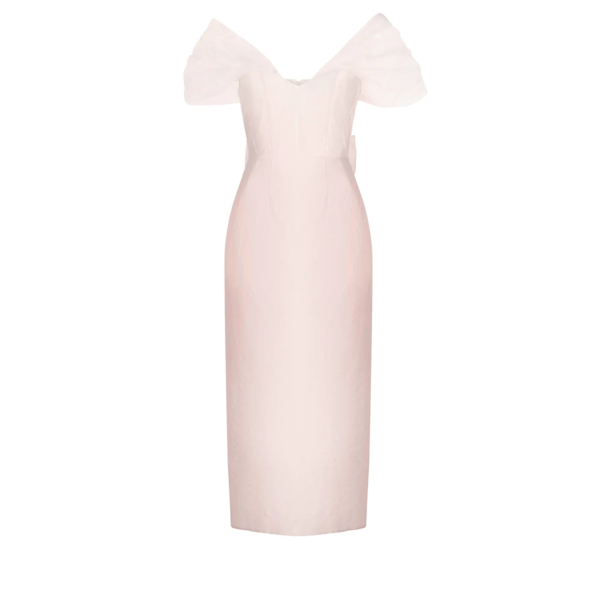 Alexandra Pijut Sylvie Dress In Ballet Pink Silk Wool