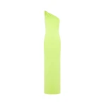 Galvan London Galvanised Long Persephone Dress Lime Silver33088 nobg