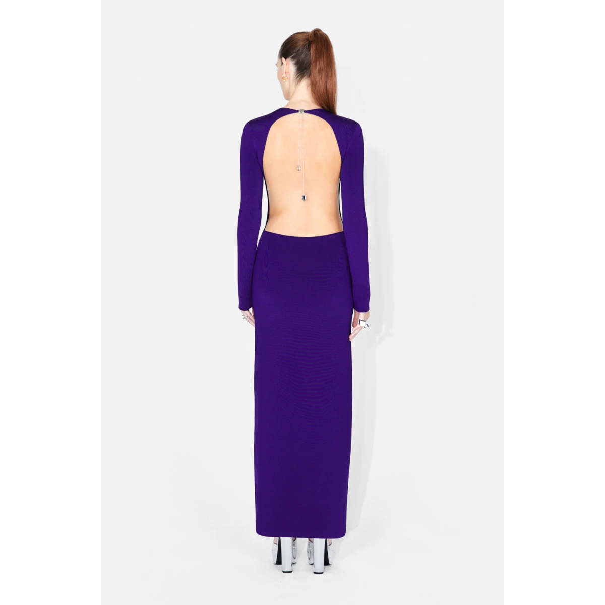 Globe Chain Vega Dress - Purple