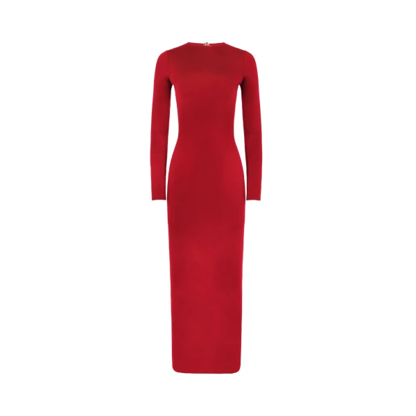 Galvan London Globe Chain Vega Dress Rouge Piaf67209 nobg