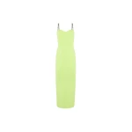 Galvan London Globe Chain Wave Dress Lime14033 nobg