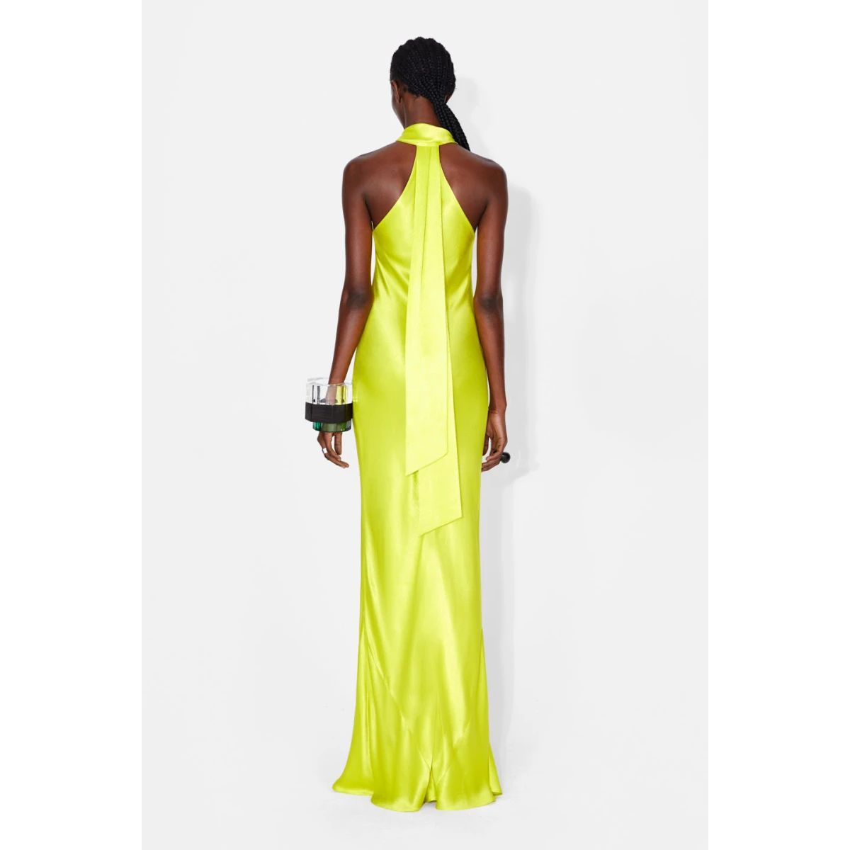 Pandora Dress - Lime Yellow