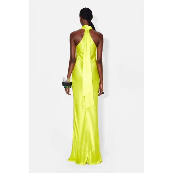 Pandora Dress - Lime Yellow